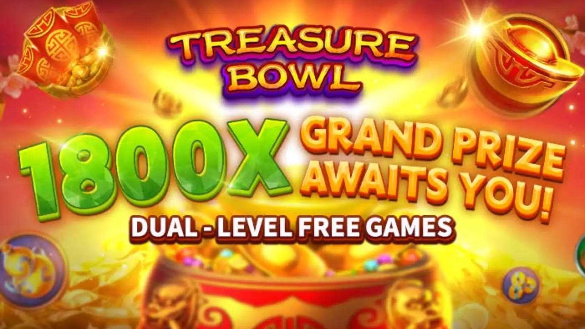 Multiplicadores Treasure Bowl 850bet - 7777x Máximo com Tigela Dourada